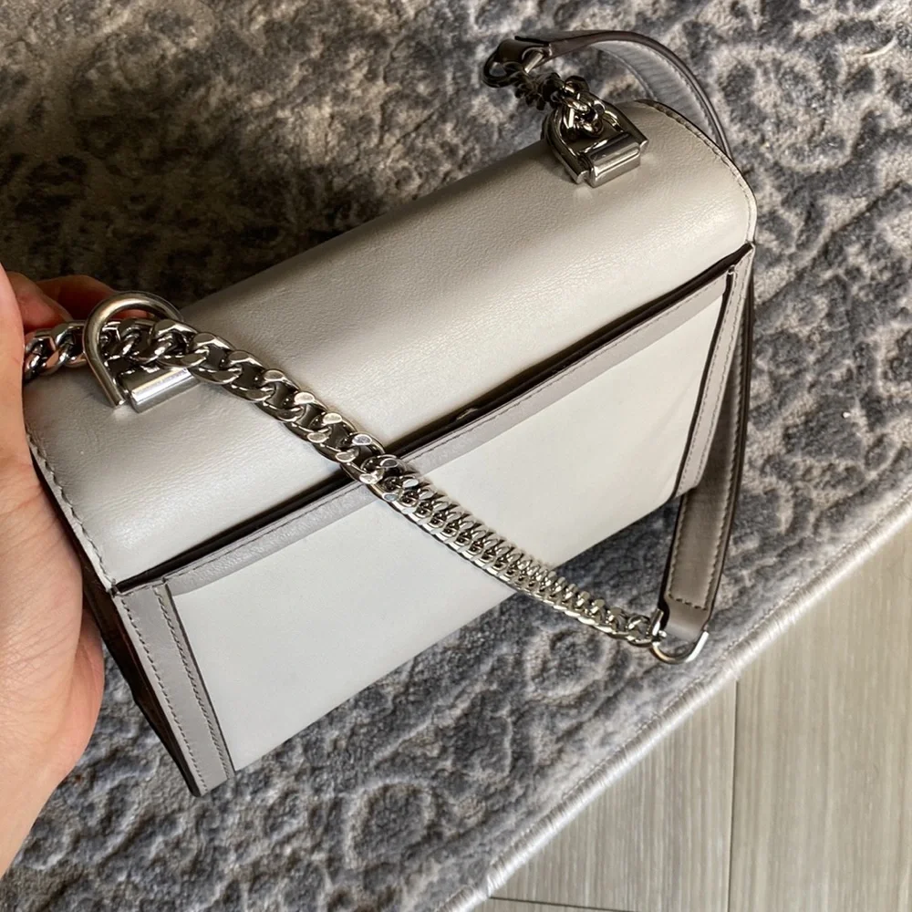 MICHAEL Michael Kors Whitney Leather Convertible Shoulder Bag Grey - Picture 3 of 7
